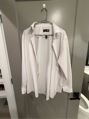jf j.ferrar White Slim Stretch Button-Up Shirt